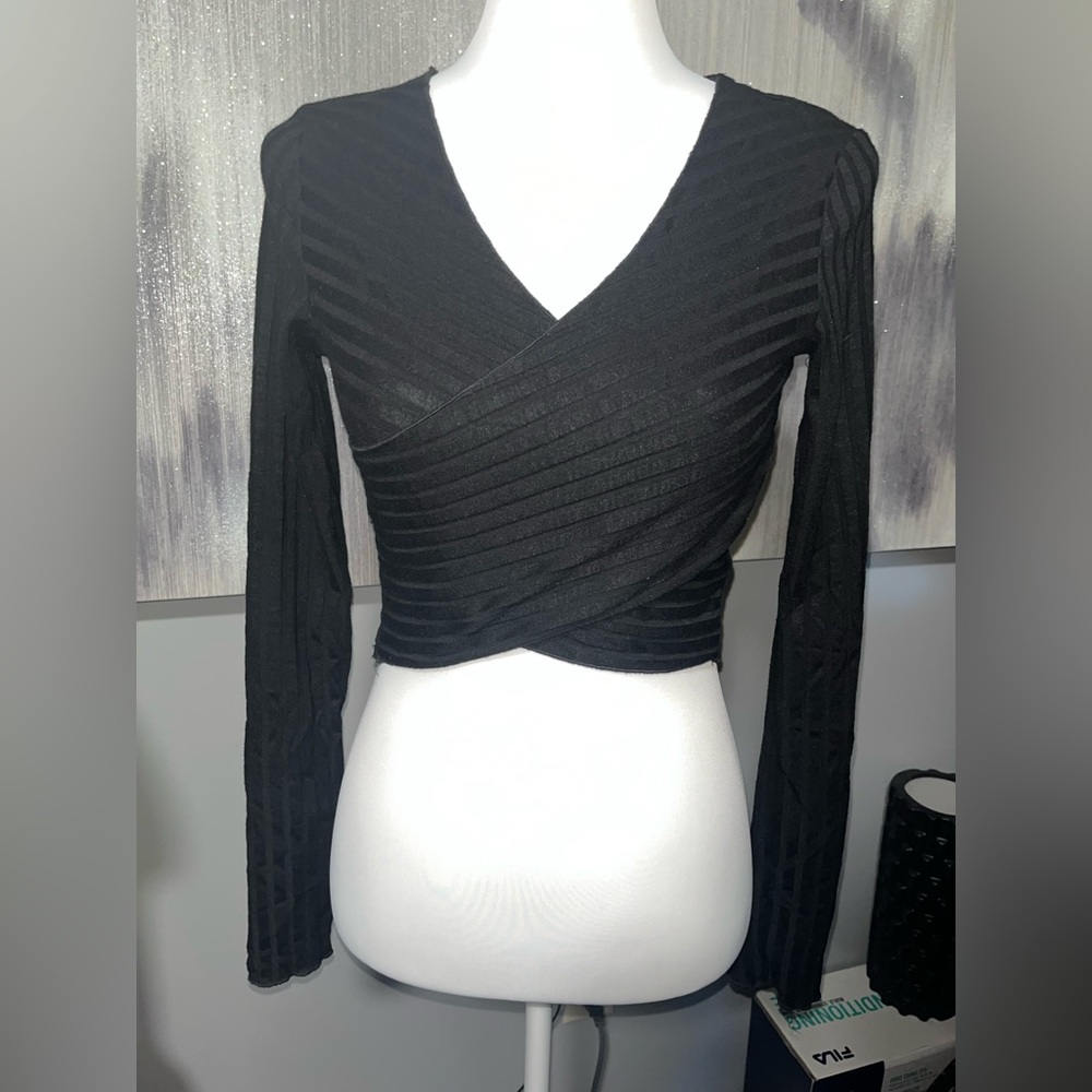 Princess Polly long sleeve crop top size 6
